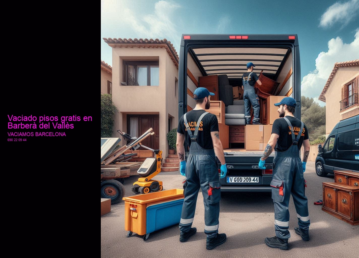 Servicio de mudanzas y vaciado de muebles